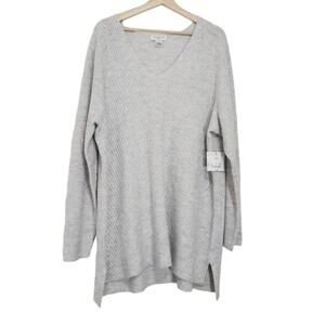 NWT Liz Claiborne | Sparkle Soft Knit Cozy V-Neck Sweater